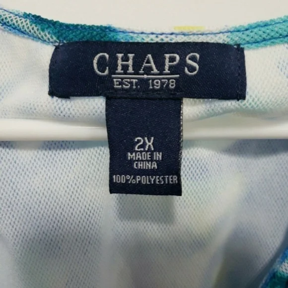 Chaps Ruffle Top - Picture 2 of 4